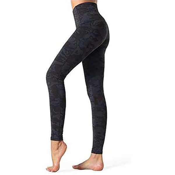 Pantalon de yoga compressif, legging de sport extensible avec taille haute et effet ventre plat (XL, camouflage cheville) : Sports et loisirs de plein air
