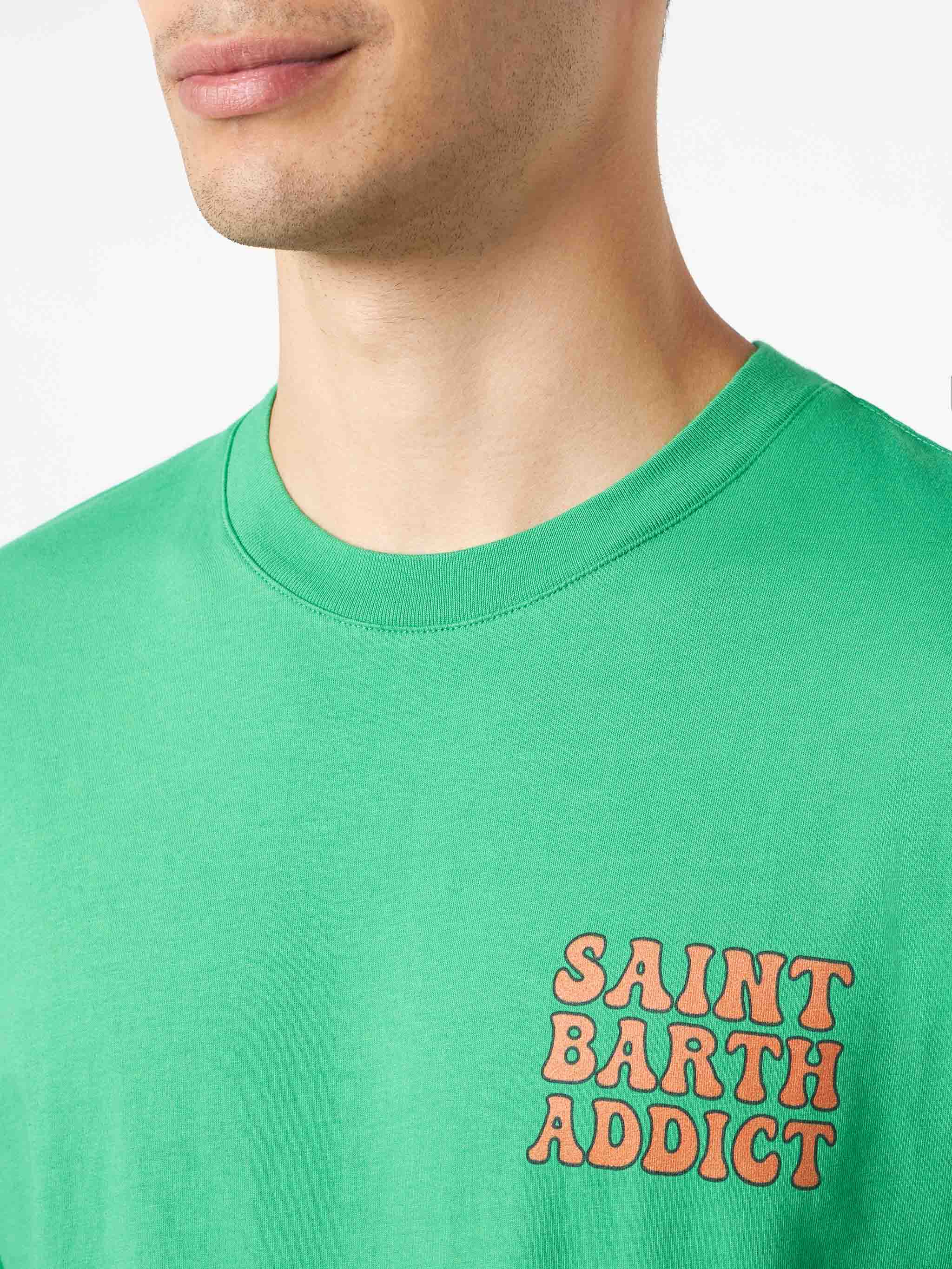 Heren katoenen T-shirt met print van een Cuba Libre-verslaafde.