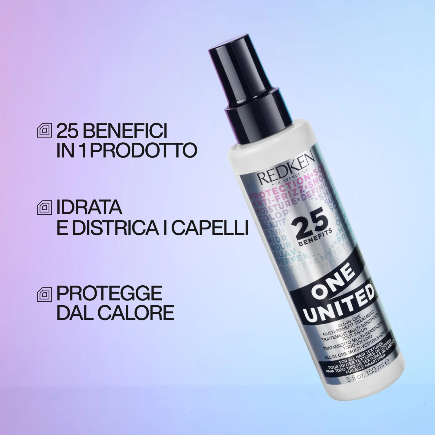Volume Injection Cofanetto Natale Shampoo, Conditioner & One United per capelli sottili - Cofanetti per Capelli, Shampoo Volumizzante, Balsamo Volumizzante Capelli