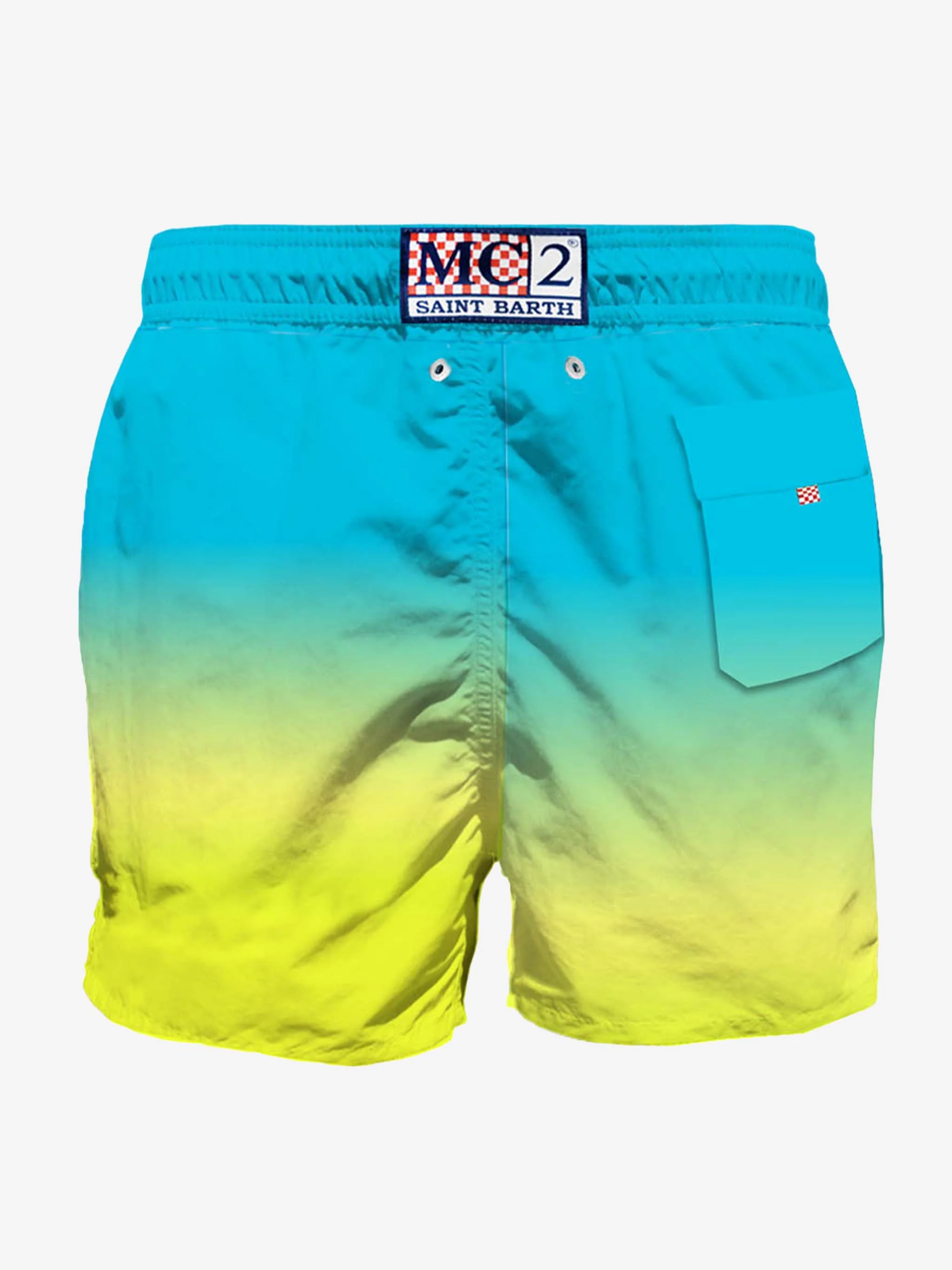 Maillot de bain mi-long tie-dye avec broderie