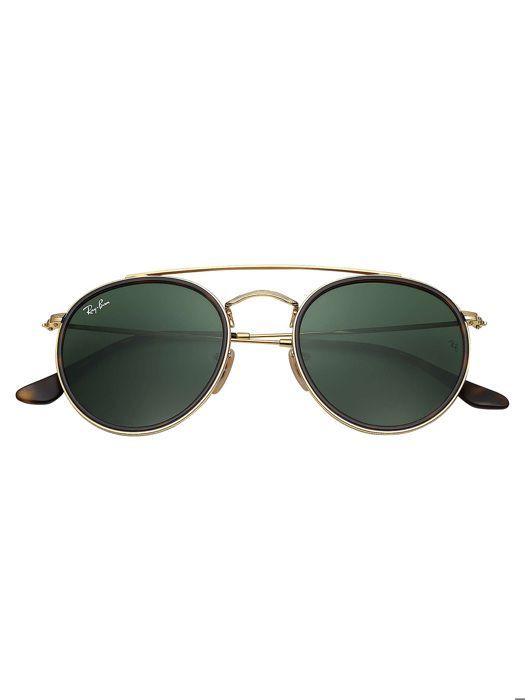 Lunettes de soleil - Ray-Ban - RB3647N-001 - Monture dorée - Verres verts - Style chic