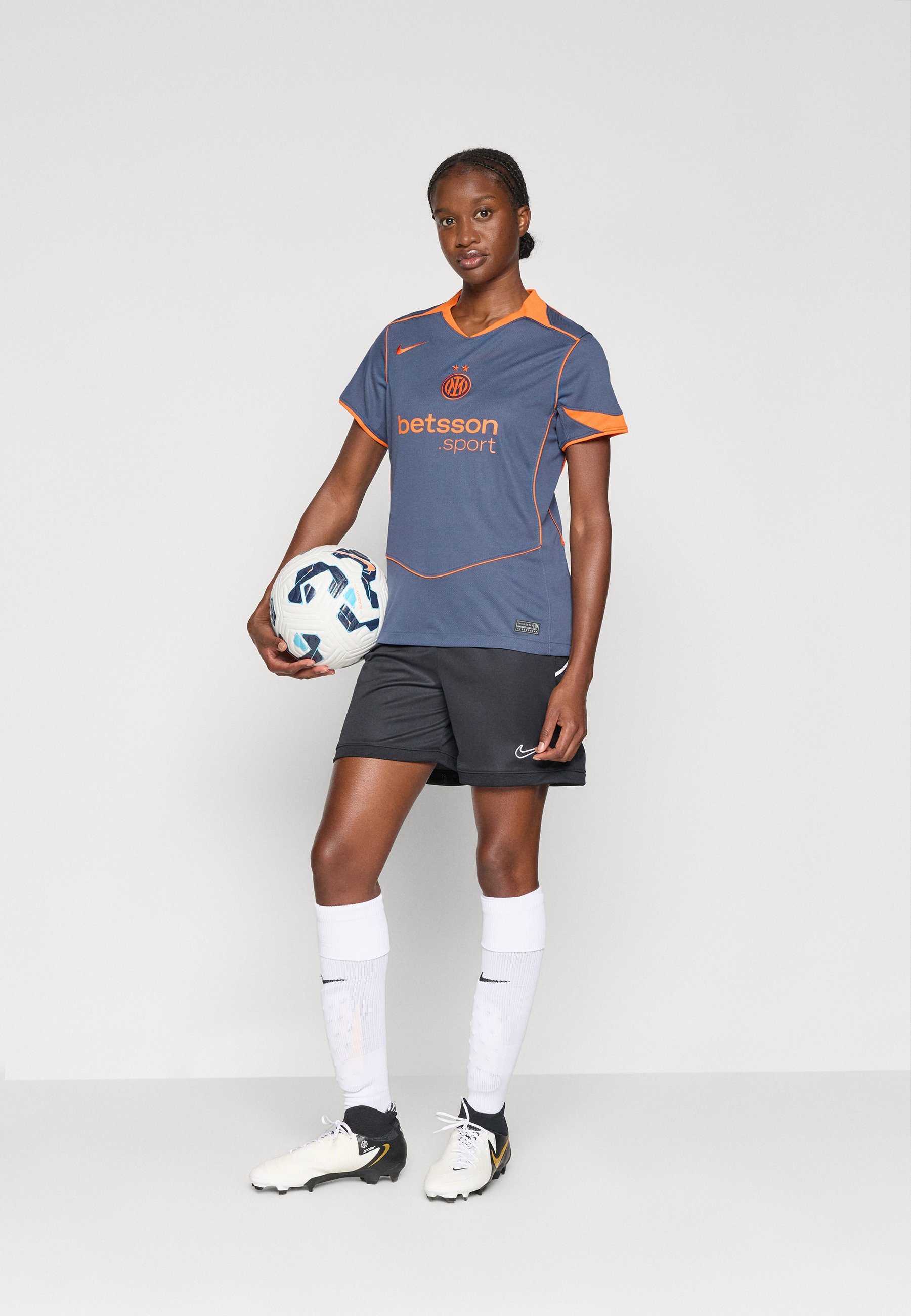Nike Performance INTER - Abbigliamento da club - blu tuono/arancione sicurezza