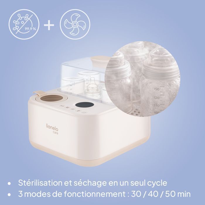 LIONELO SteamUP Flessenwarmer - Flessensterilisator - Droger - BPA-vrij