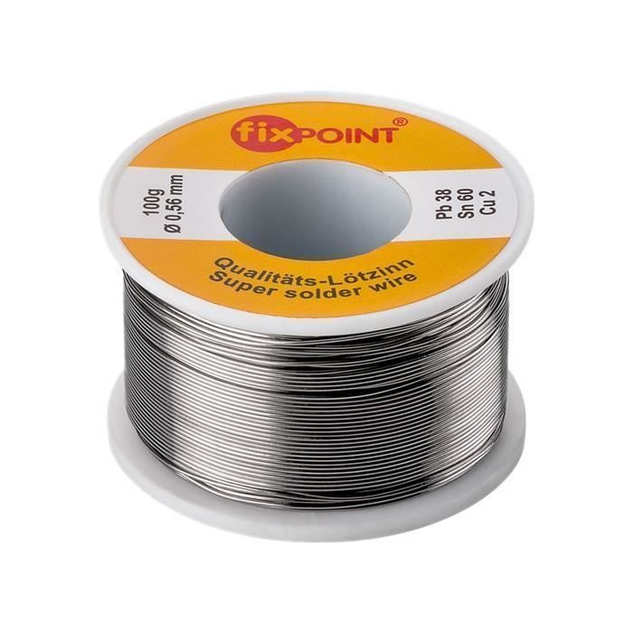 Solder wire spool - FIXPOINT - ø 0.56 mm - 100g - 30% discount - Clearance
