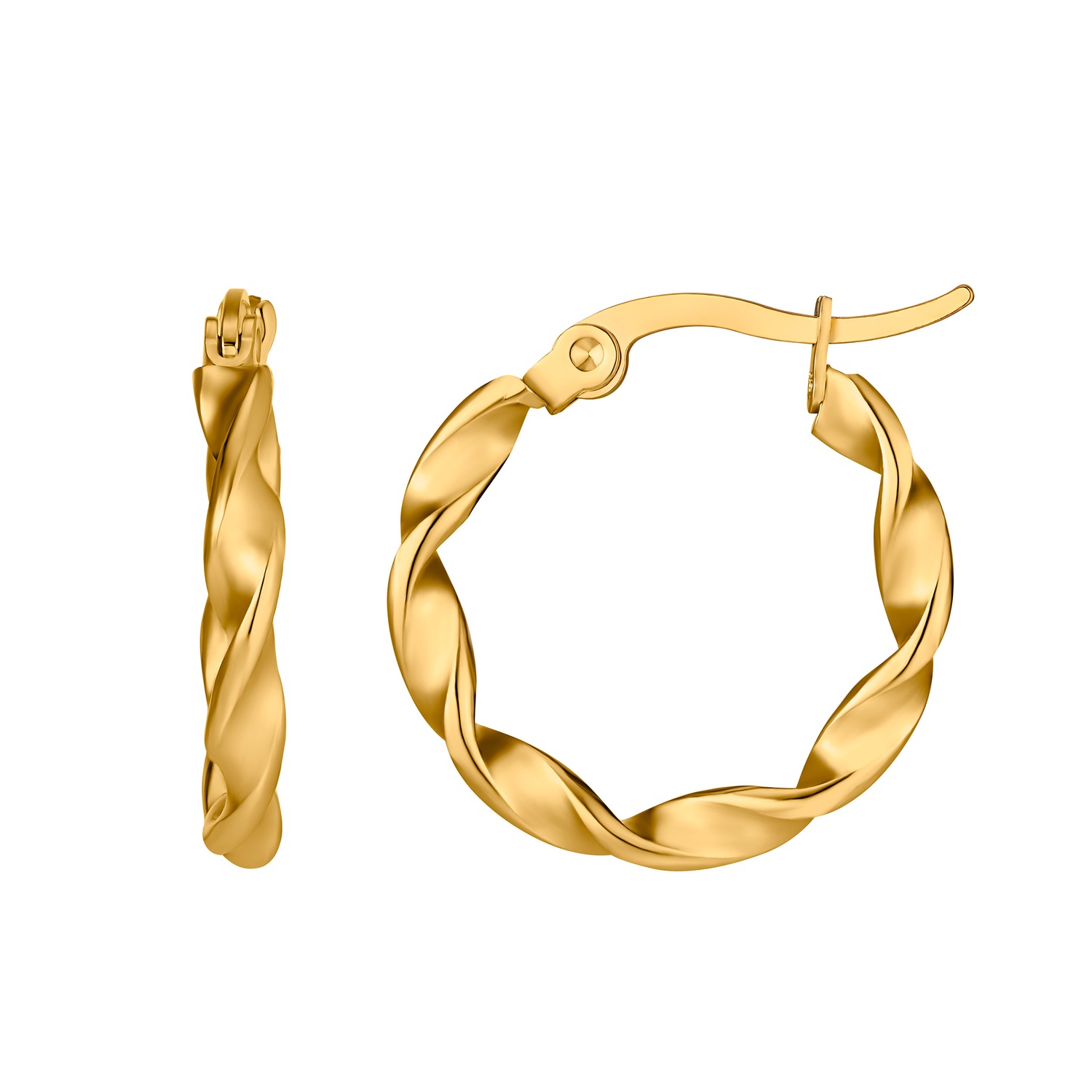 Heideman Boucles d'oreilles Domed couleur or