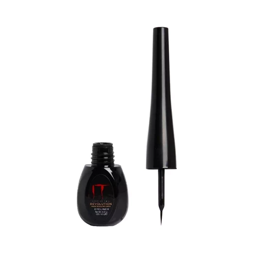 Makeup Revolution x IT eyeliner do powiek w płynie Black 6,5g
