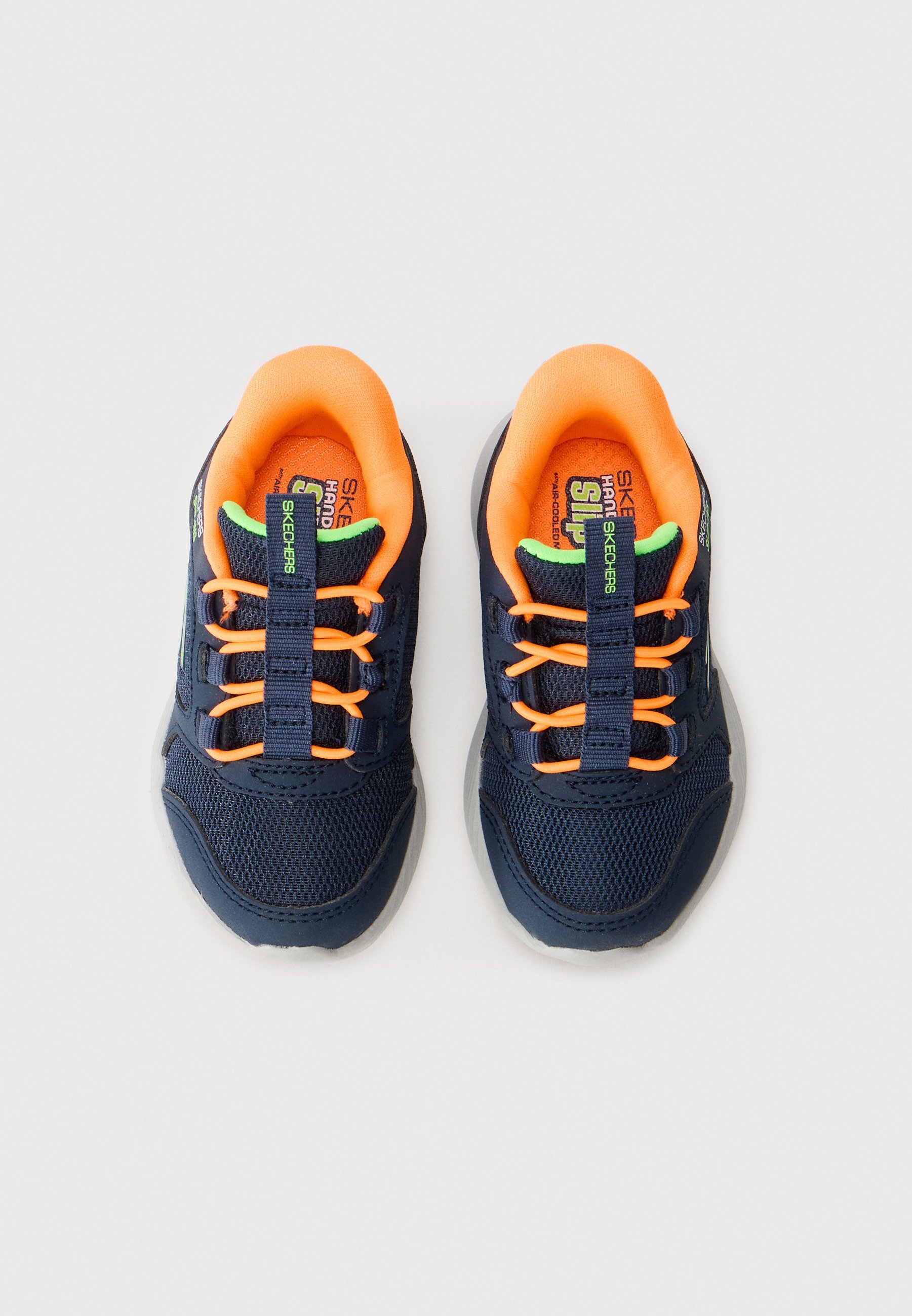 Skechers DYNA LITE - Sneakers - marineblauw/oranje/limoengroen