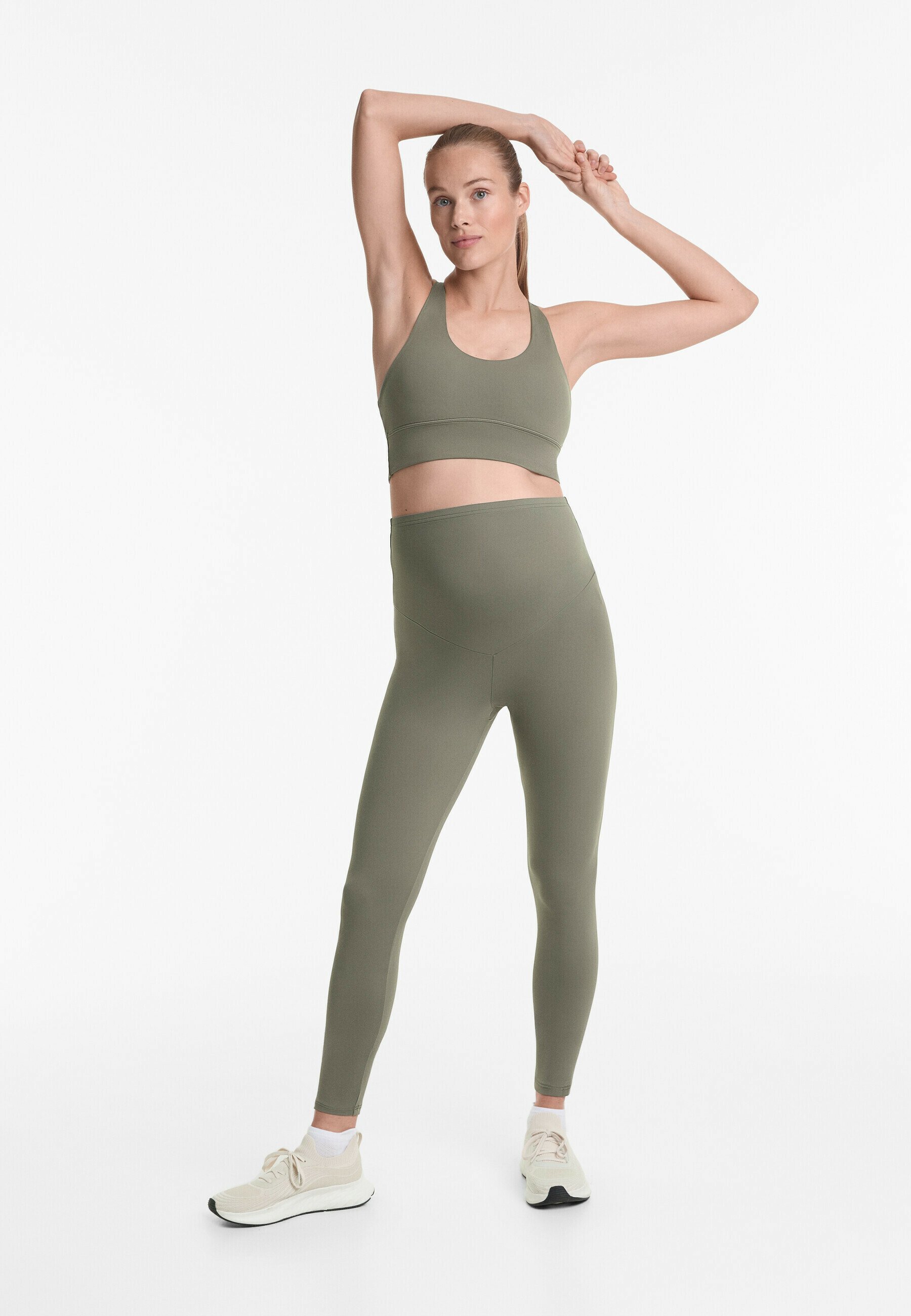 OYSHO COMFORTLUX 65cm ZWANGERSCHAPSlegging - kaki