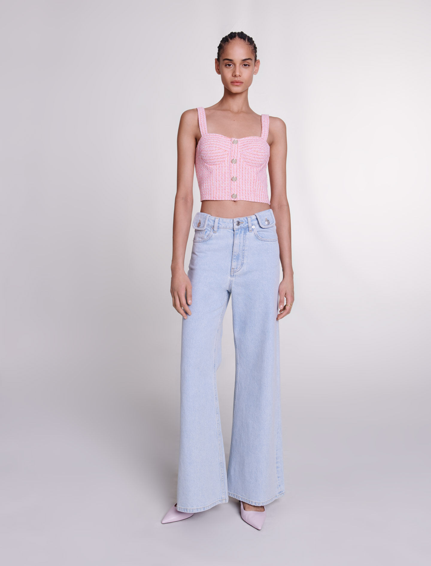 Wijde, verwassen jeans - Lichtblauw