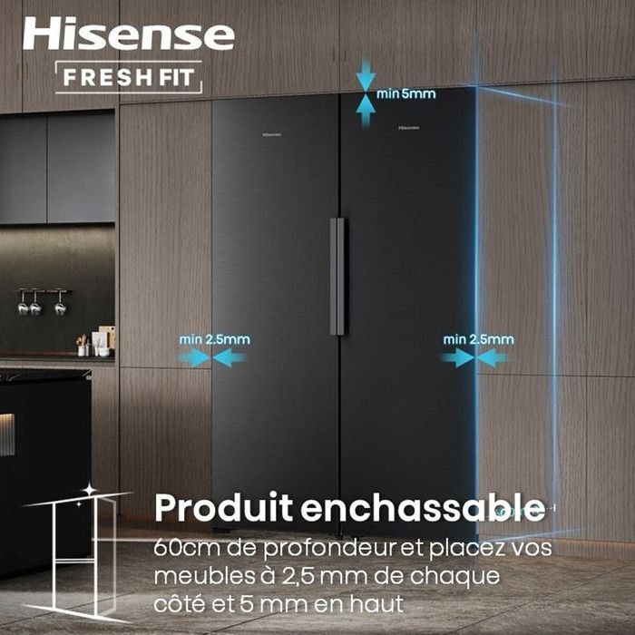 Hisense FT5K310GSFD Freshfit upright freezer