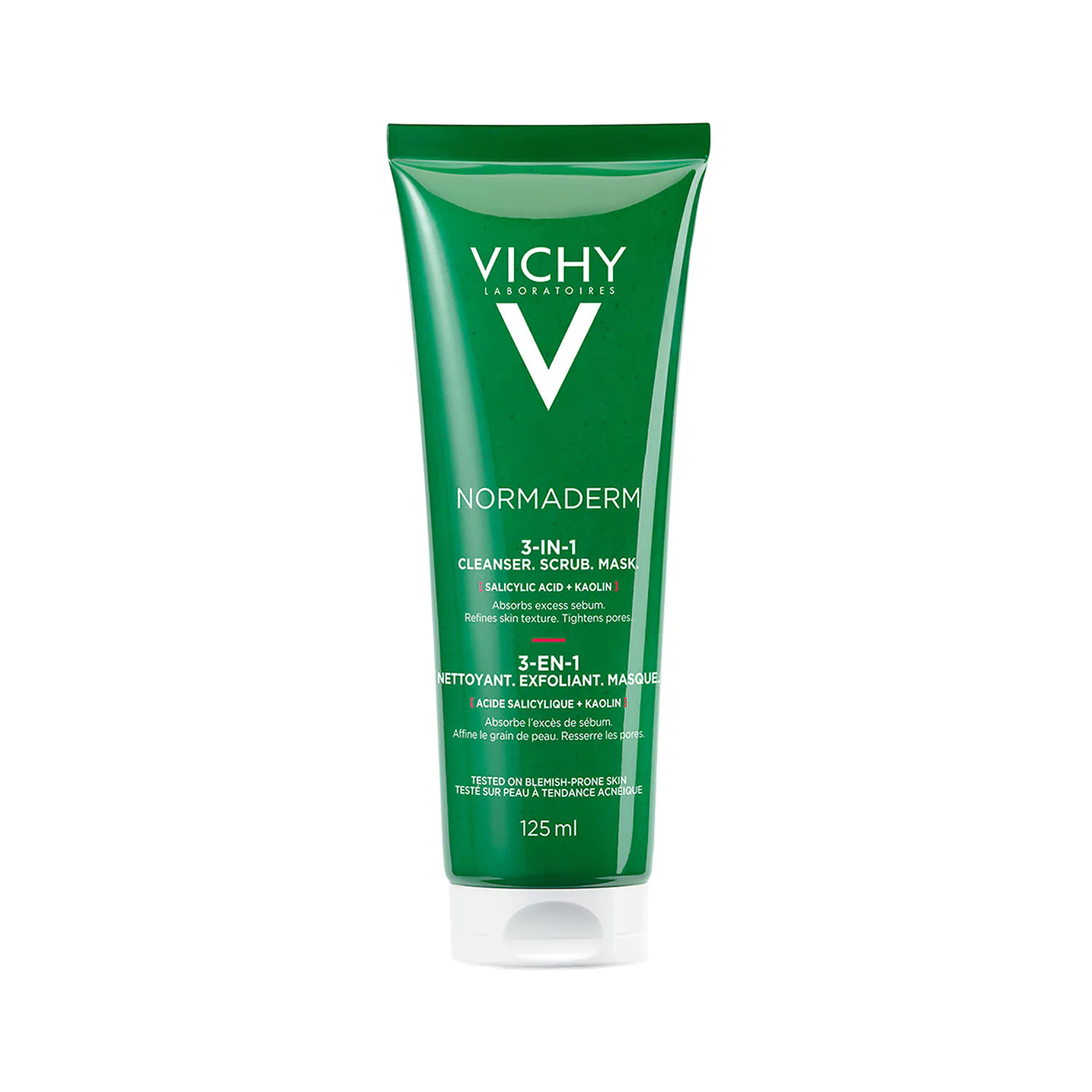 Vichy Normaderm 3 w 1 Żel Oczyszczający, peeling, maska