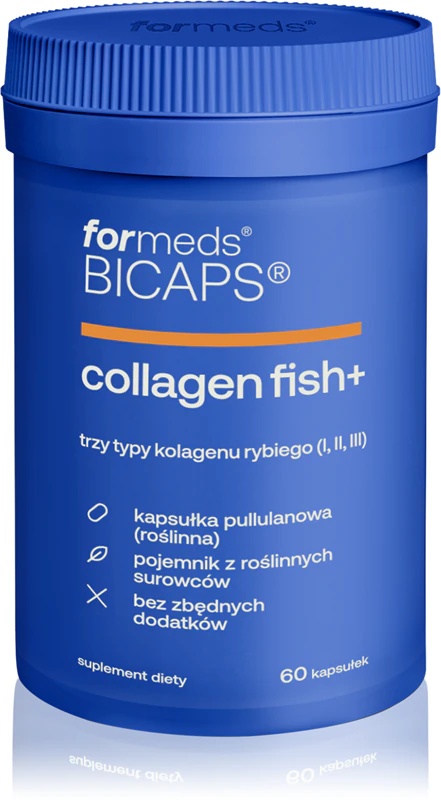 Formed Bicaps kolagen riba+ prehransko dopolnilo kolagen v kapsulah