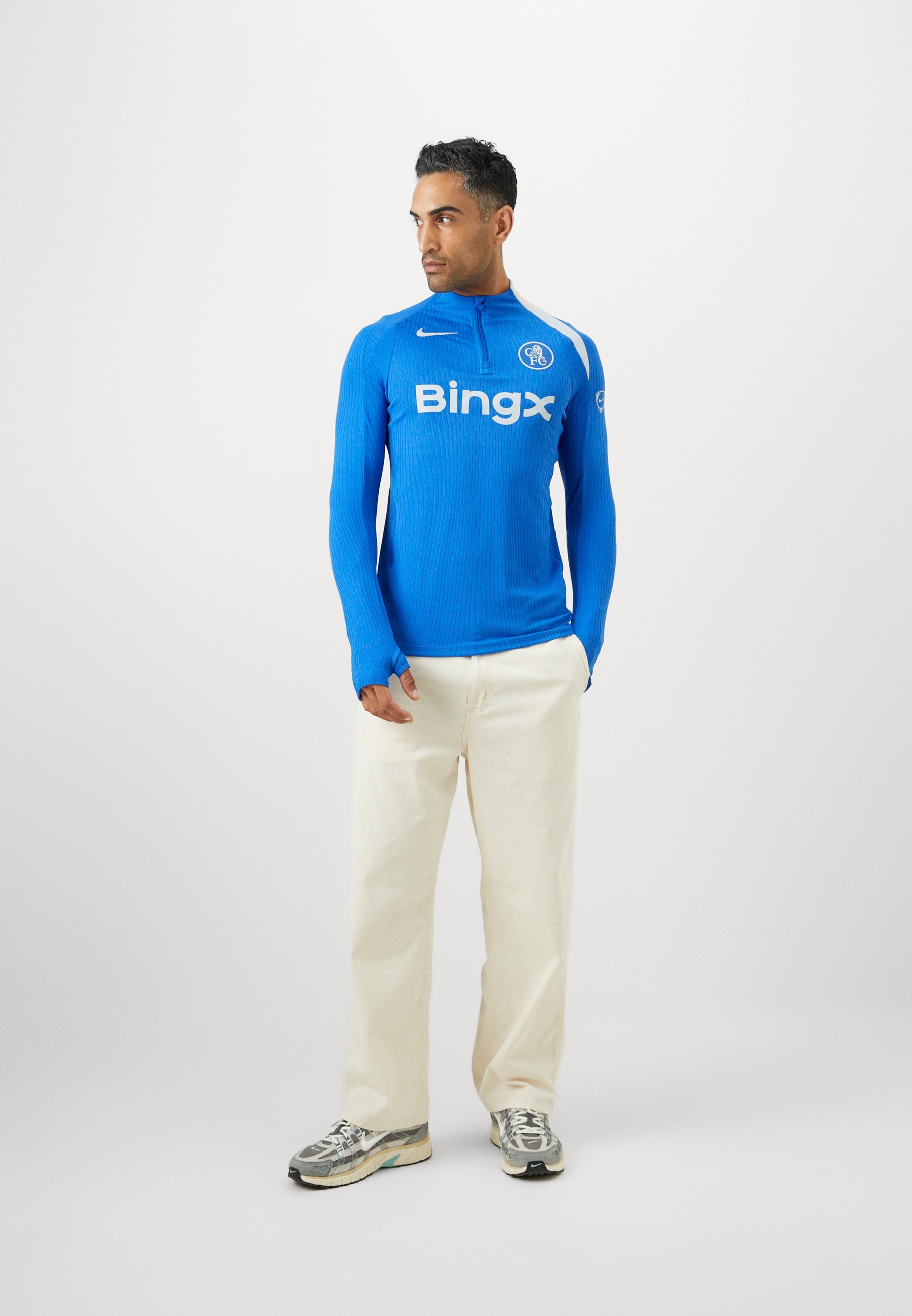 Maglia a maniche lunghe Nike Performance CFC - colore blu royal/argento campo