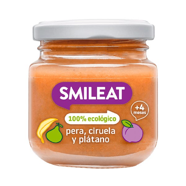 Ekologiskt päron, plommon och banan | 130 g