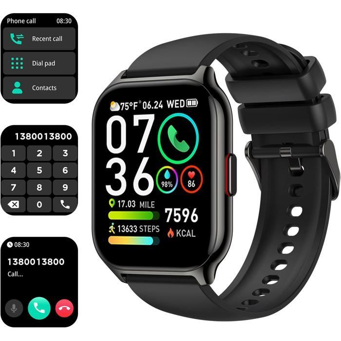 Smartwatch V7 con monitoraggio attività, cardiofrequenzimetro, GPS e ossigeno nel sangue per uomo e donna [YC721]
