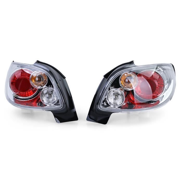 lanternas traseiras cromadas para PEUGEOT 206 cc de 08/1998 a 07/2006