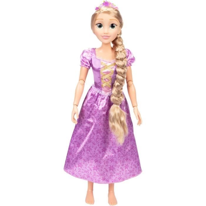 Bambola gigante - Principessa Disney - Rapunzel - 80 cm - Accessori per capelli inclusi - Unisex