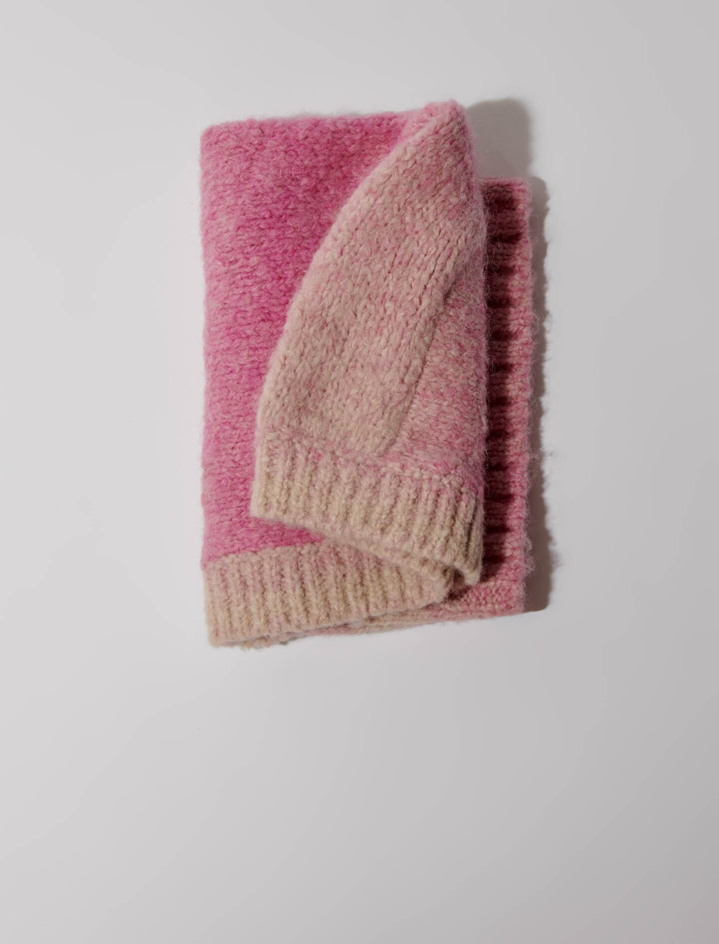Gebreide bivakmuts - Roze