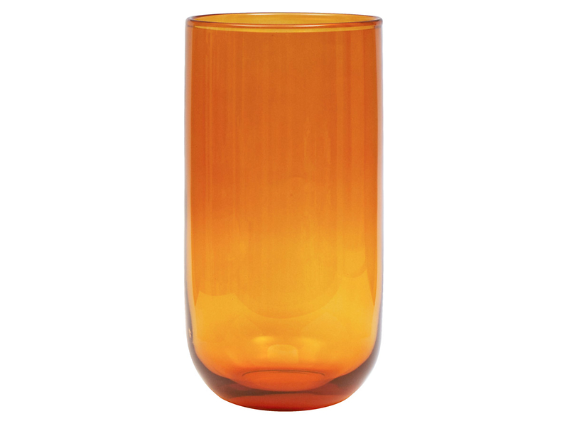 Wazon szklany 28 cm pomarańczowy