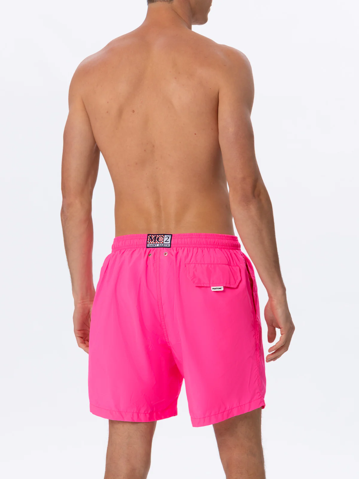 Costume da bagno da uomo in tessuto leggero rosa fluo Lighting Pantone
