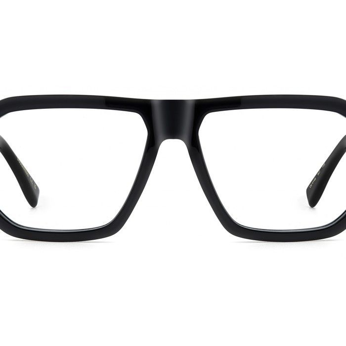 Óculos de grau masculinos Dsquared2 D2 0146 57/16/145 em acetato preto.