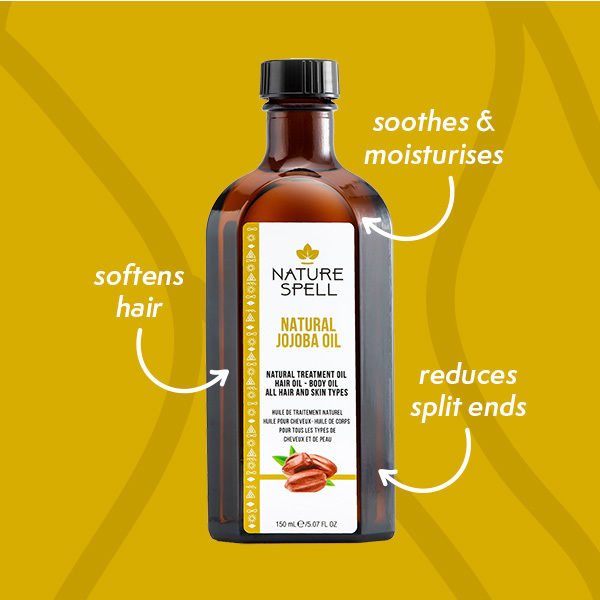 Nature Spell Jojobaöljy hiuksille ja iholle