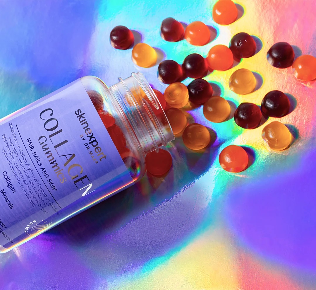 Skinexpert by Dr. Max Collageen Gummies 60 stuks Voedingssupplement met collageen