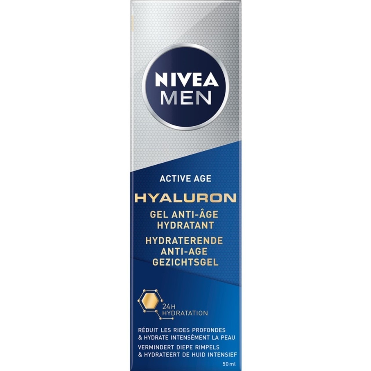 NIVEA Soin gel visage homme hyaluron anti-âge hydratante