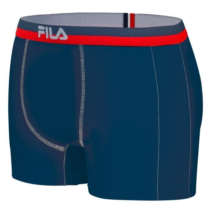 Calzoncillos bóxer de algodón para hombre FILA - Duraderos y transpirables - Paquete de 2