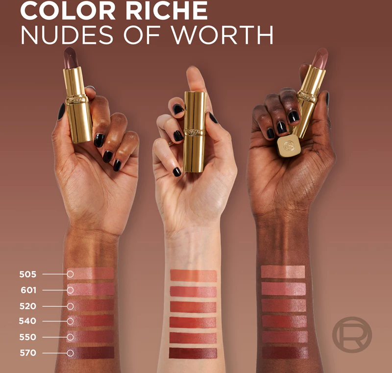 Batom cremoso hidratante L'Oréal Paris Color Riche Free the Nudes