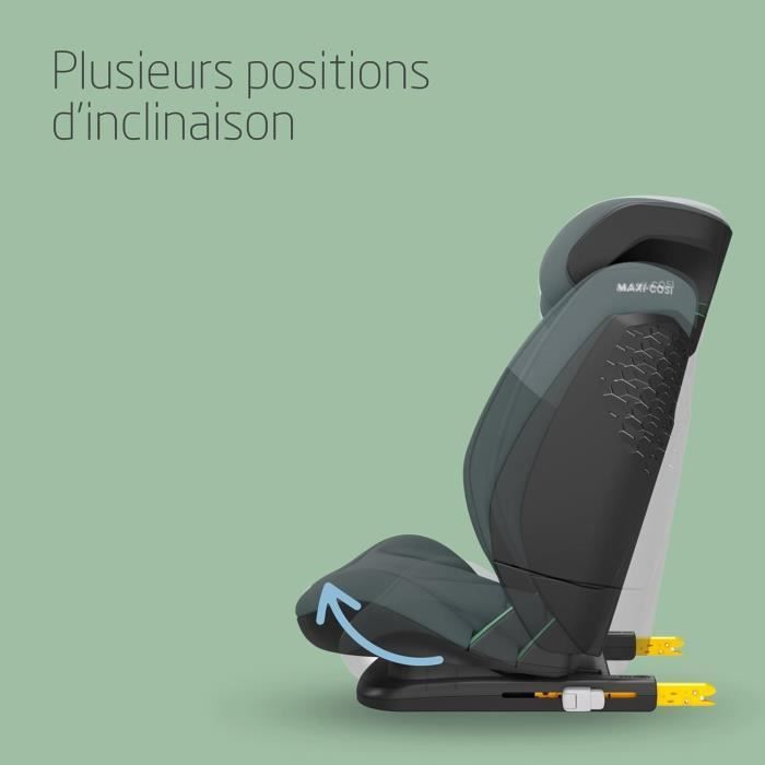 Maxi-Cosi RodiFix S i-Size, Siege Auto ISOFIX, 3 Positions d'Inclinaison, Protection G-CELL, AirProtect, 3,5-12 ans, Tonal Graphite