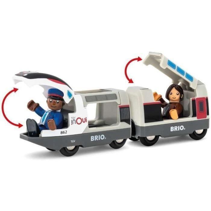 SNCF TGV INOUI Zug - BRIO - Holzschienen-Set - Ab 3 Jahren - 36087
