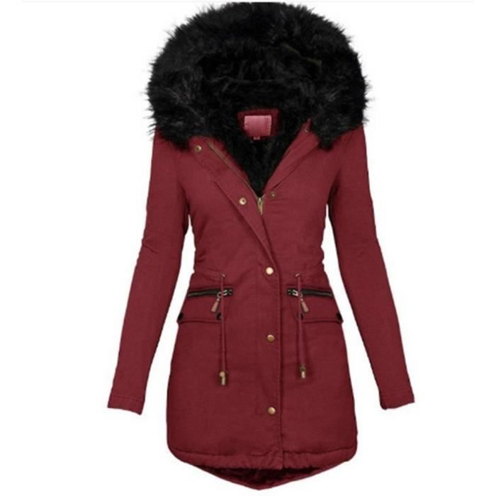 Doudoune polaire - XD614 - Femmes - Rouge - Coupe classique
