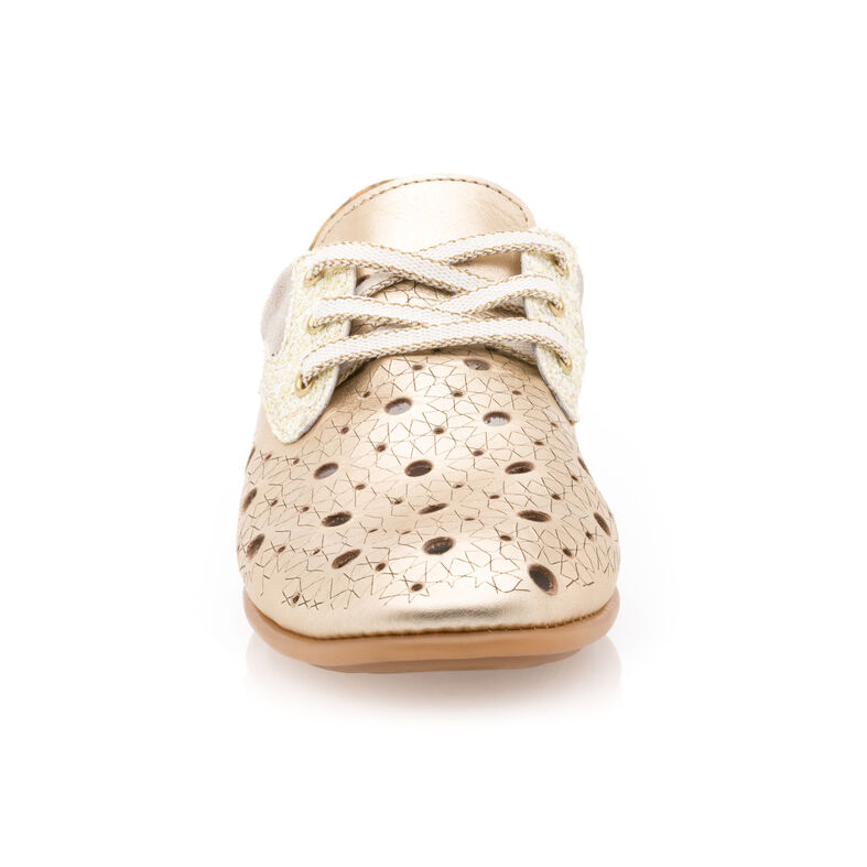 Żółte buty sznurowane damskie / buty typu derby