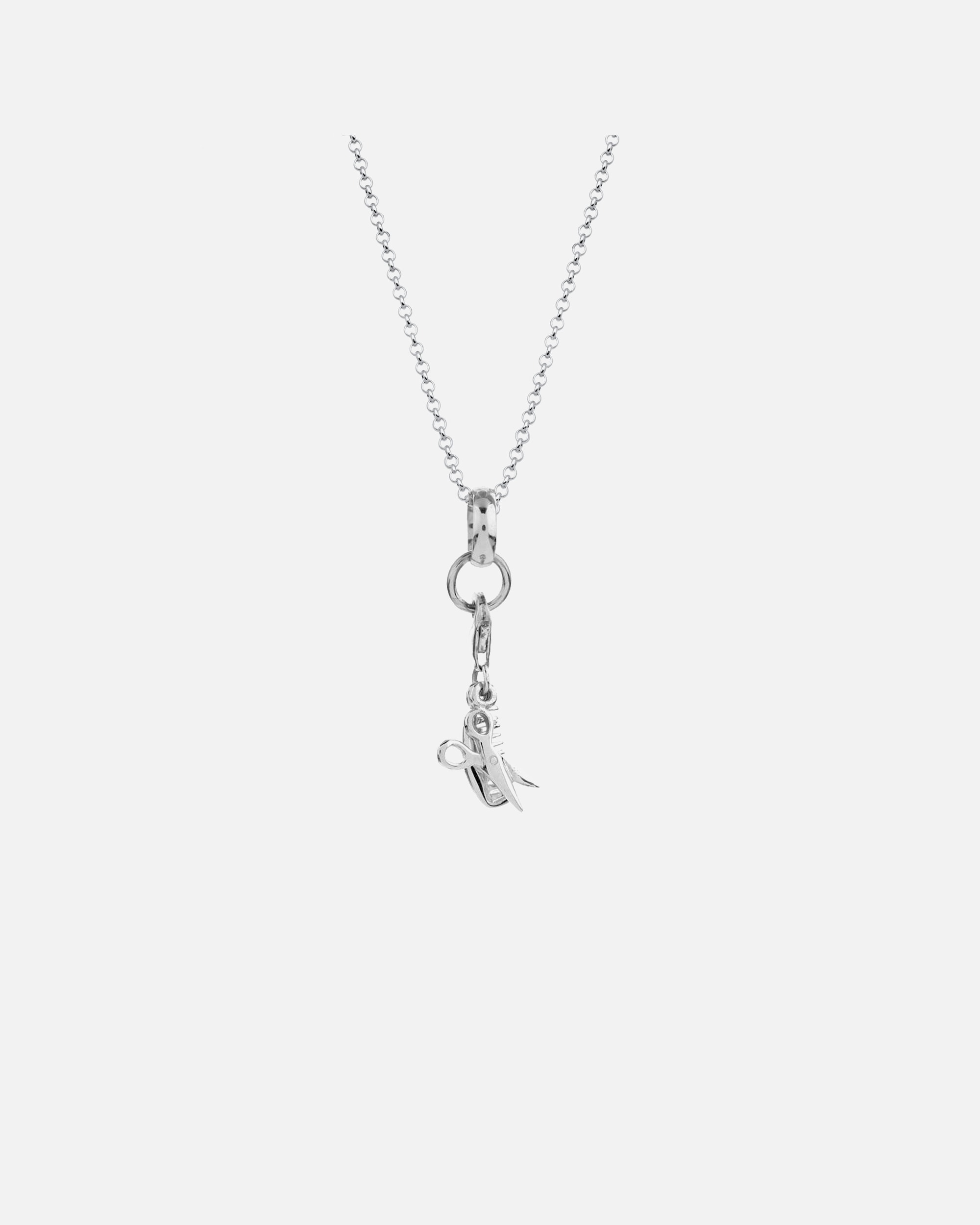 Nenalina Kamm Schere Symbol Charm Anhänger 925 Silber