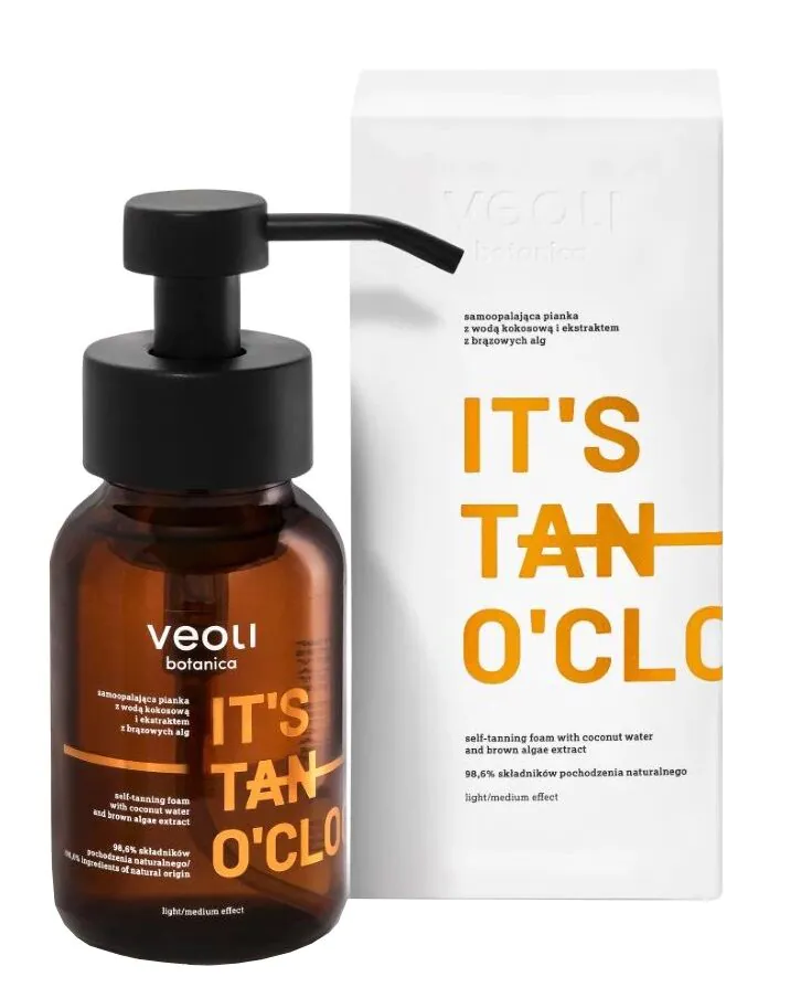 Veoli Botanica Its Tanoclock Samoopalająca pianka z Wodą Kokosową i Ekstraktem z Brązowych Alg