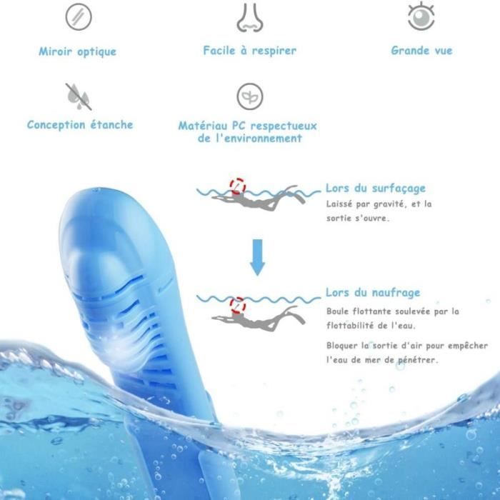 Masque de Plongée pour Enfant Requin Masque de Plongée avec Tuba, Anti-buée, Anti-Fuite, Panorama 180° Système Dry Top Respiration