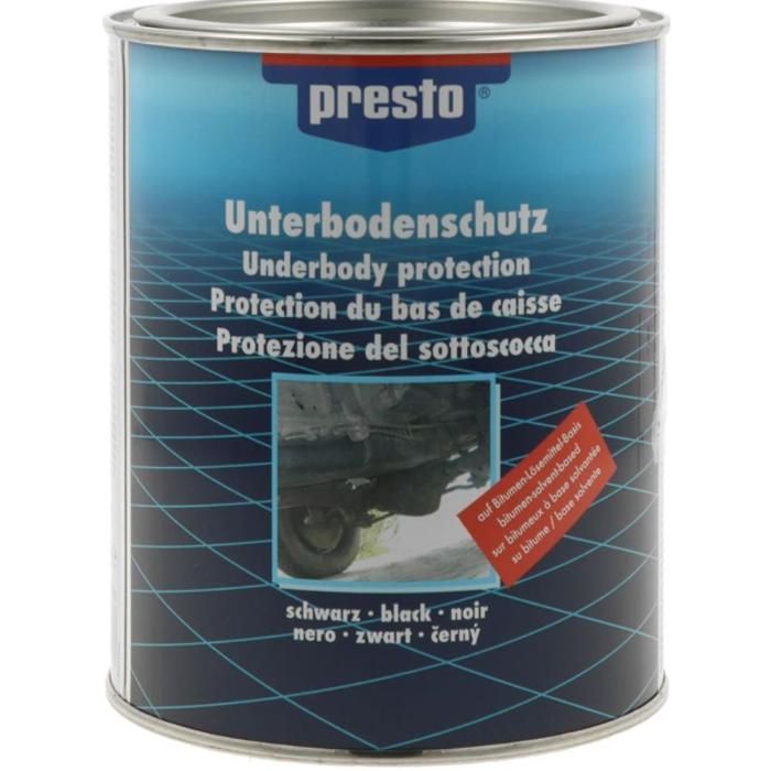 Proteção inferior da carroceria - PRESTO - 1300g - Betume - Resistente ao calor - Anticorrosivo