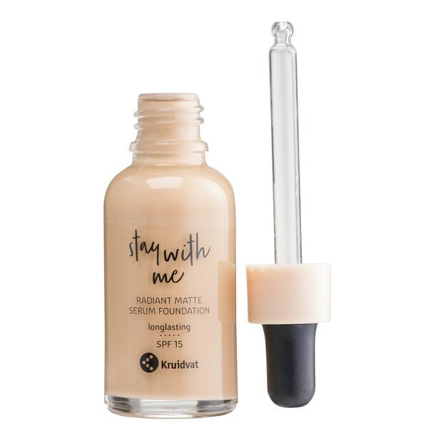 Kruidvat Stay With Me 030 C Dewy Beige Radiant Matte Serum Foundation 30ml