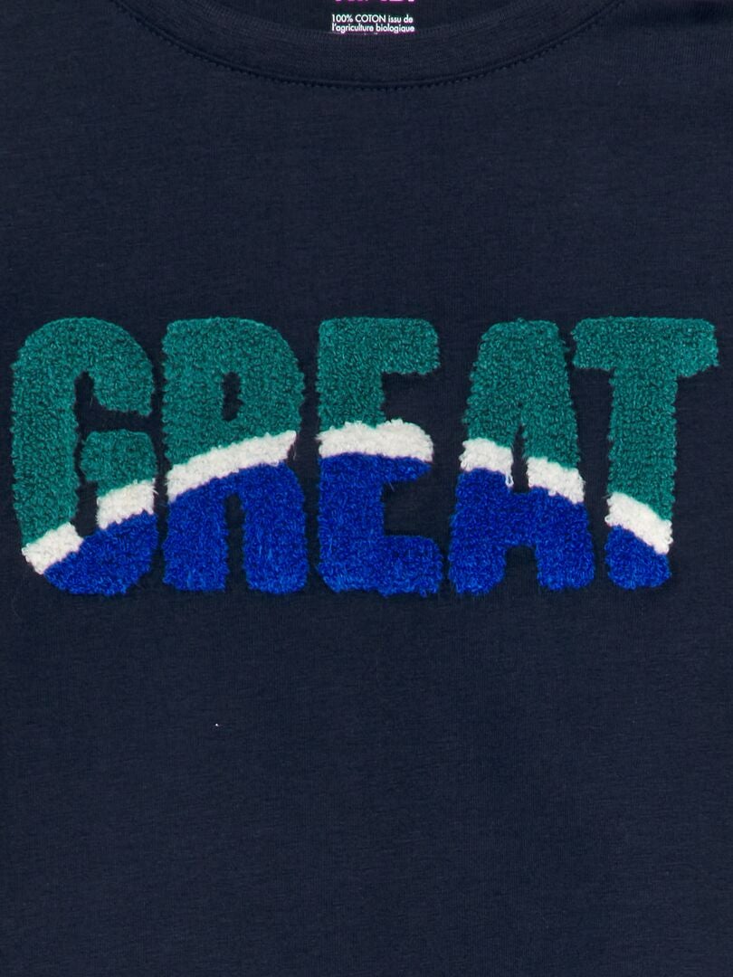 Camiseta de manga comprida 'Great' - BEGE