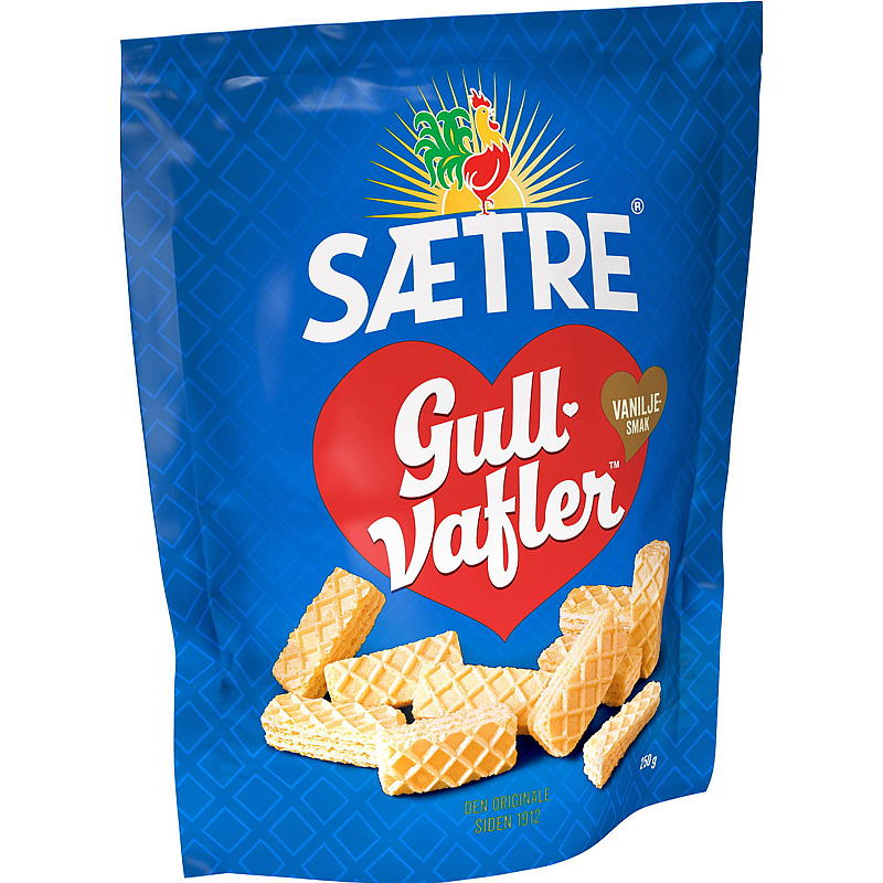 Gaufres Sætre Gold 250 g, vanille