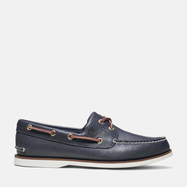 Scarpa da Barca Classic Two-Eye da Uomo in blu