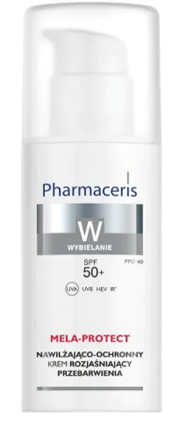 Pharmaceris W Mela-Protect Nawilżająco-ochronny krem rozjaśniający przebarwienia na dzień SPF50+
