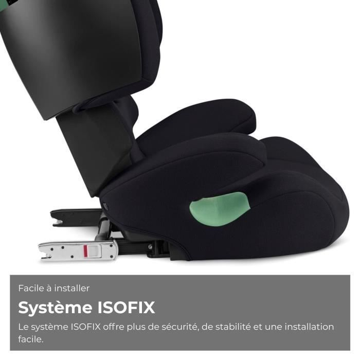 Silla de coche Cybex Solution X i-Fix para niños de 3 a 12 años, de 15 a 50 kg y de 100 a 150 cm - Negra