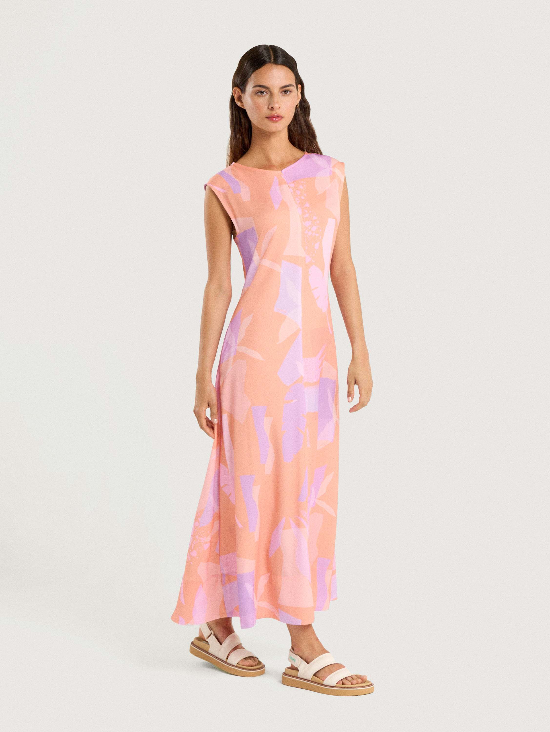 VESTIDO AEOLIAN NARANJA