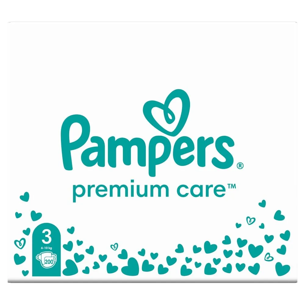 Pampers Premium Care Pieluchy (3) Midi 200 szt.