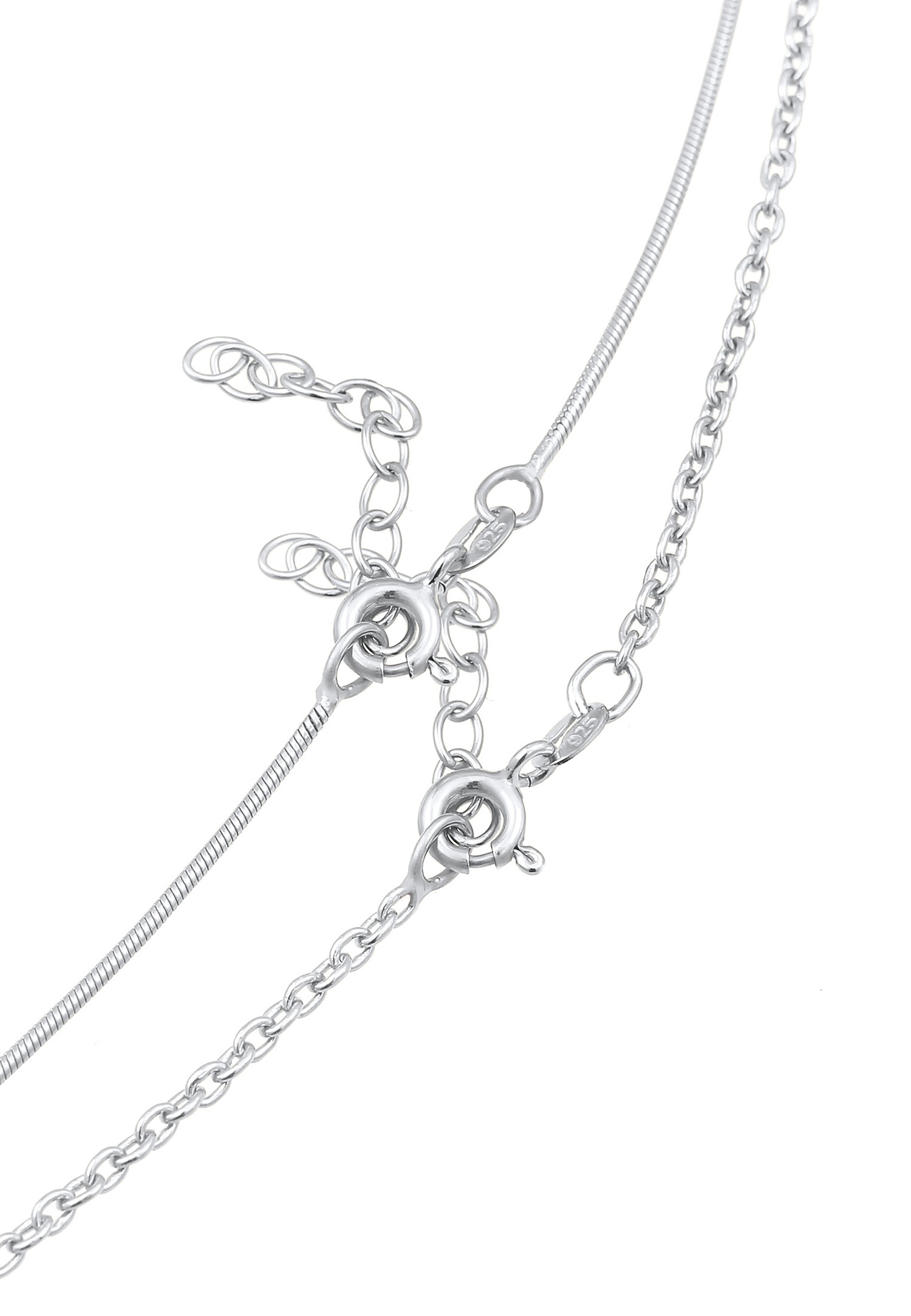 Elli Choker Chaîne d'Ancre Basic Collier Femme - (925/1000) Argent