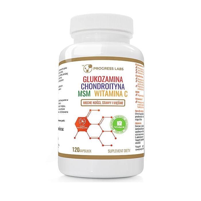 „Progress Labs“ galvijų gliukozaminas, chondroitinas, MSM, vitaminas C