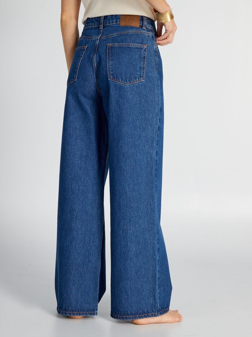 Pantalones vaqueros de pierna ancha - 34L - AZUL