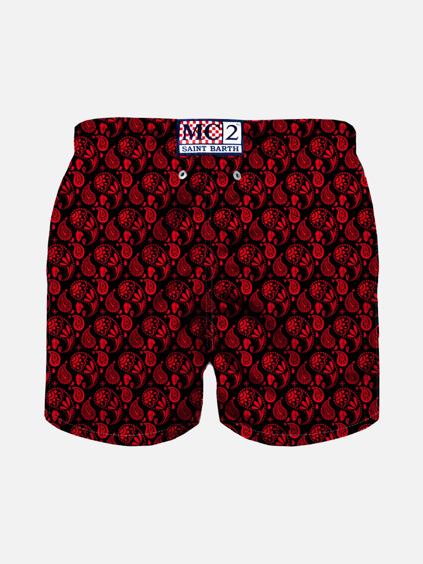 Costume da bagno da bambino in tessuto leggero con stampa paisley Mila